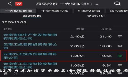 2023年日本加密货币排名：如何选择最佳投资项目？